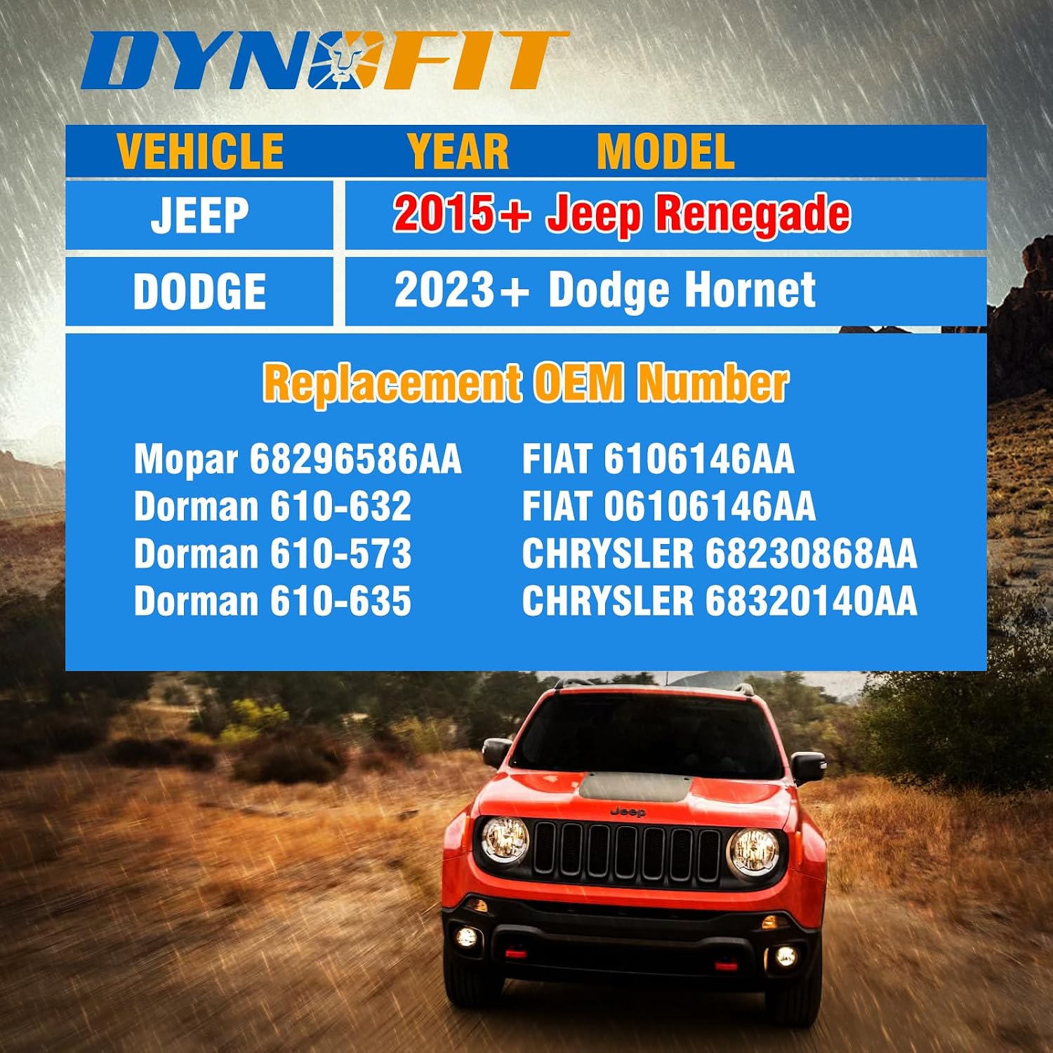 Dynofit M12x1.25 Aftermarket Lug Bolts Replacement for OE Two-piece Swollen Bolts,20pcs 17mm Hex Factory Style Wheel Bolt fit Jeep Renegade 2015-2025,Dodge Hornet 2023-2025,22mm Shank Stud