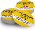 Magnet Me Up Customizable 30 Mil Round Magnet- 6”, 50 PK Weatherproof Car Magnet by MagnetMeUp