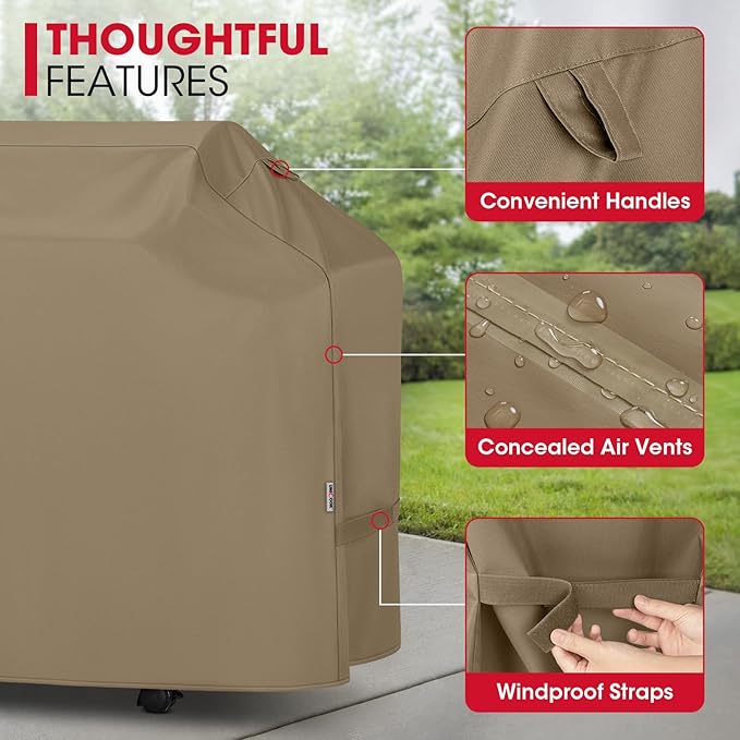 Unicook 50 Inch Grill Cover for Outdoor Grill, Gas BBQ Cover - Image 6