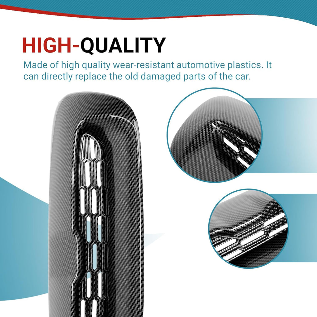 Kojem Hood Bonnet Air Intake Vent Scoop Cover Compatible with 2007-2013 Mini Cooper S R55 R56 R57 R58 R59 Black