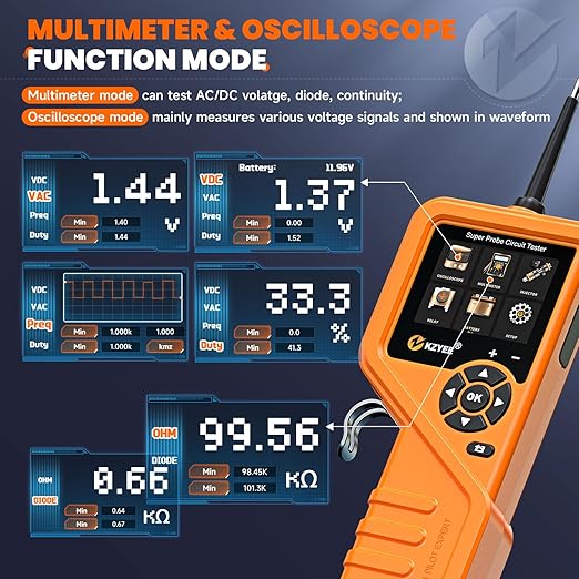 KZYEE KM601 Power Circuit Probe Kit, 12V-24V Automotive Circuit Tester - Image 4