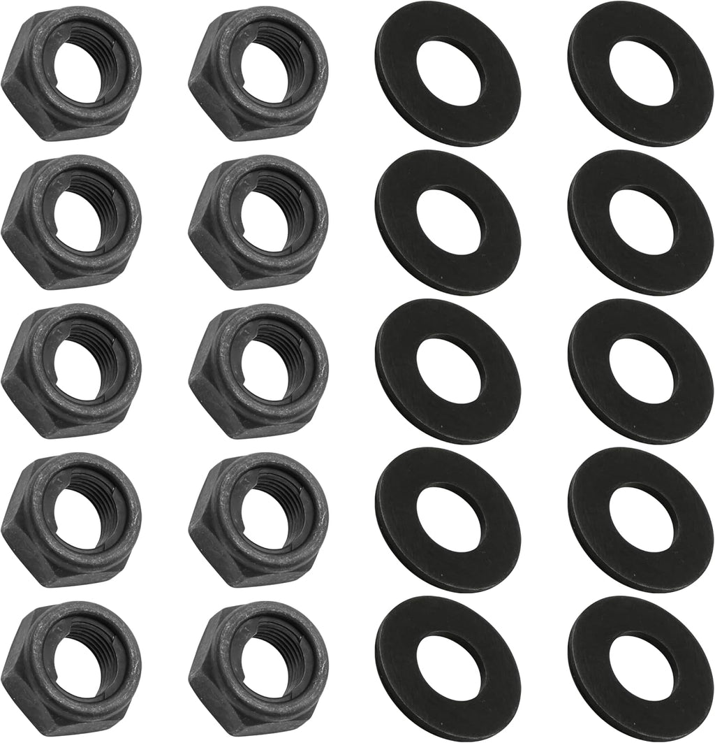 Caltric Wheel Nut And Washers Compatible with Yamaha Grizzly 600 YFM600F 4x4 1999-2001 / Warrior 350 YFM350X 1995-2003 / YFZ450 SE LE 2004-2005 Front and Rear
