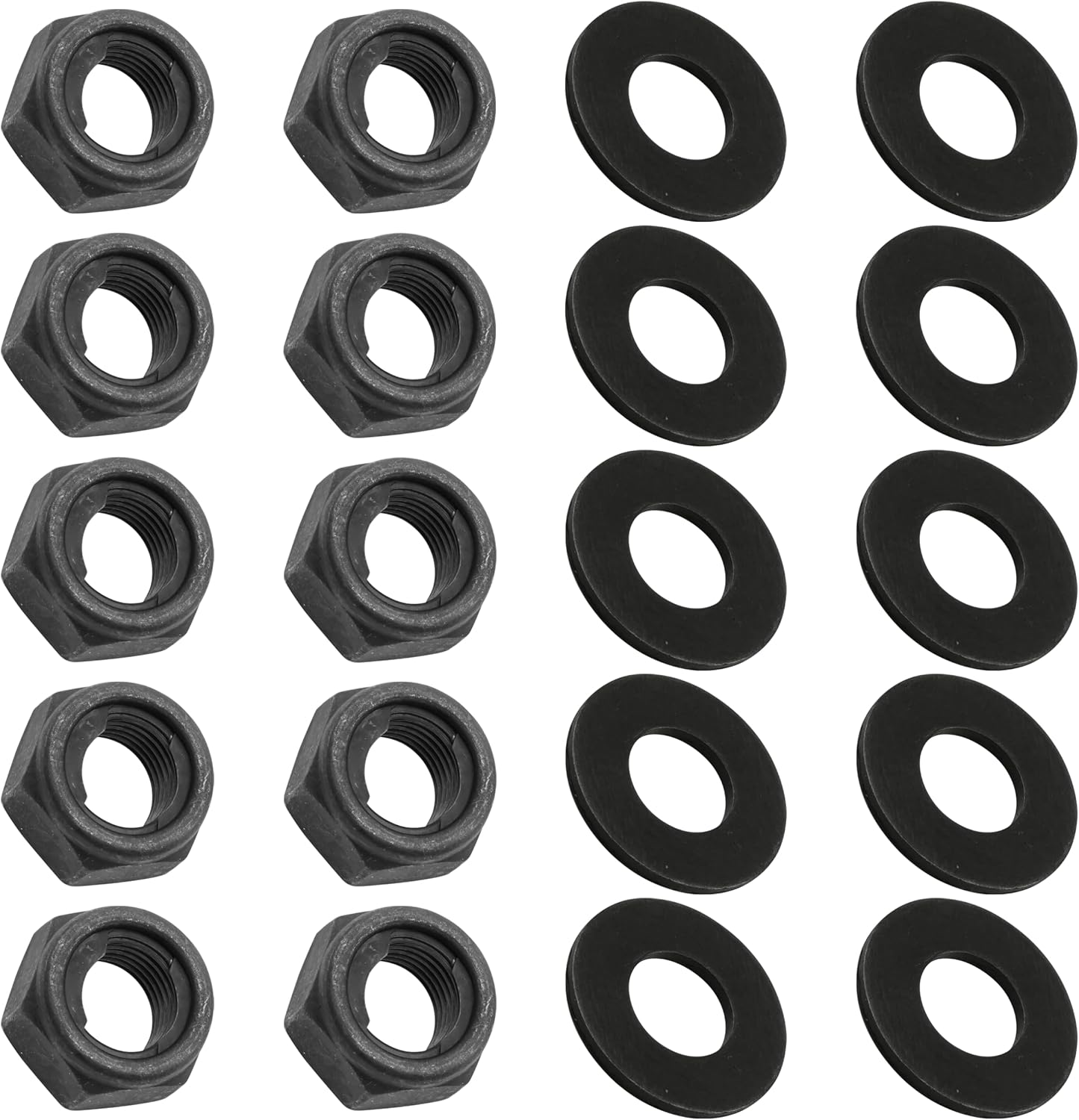 Caltric Wheel Nut And Washers Compatible with Yamaha Grizzly 600 YFM600F 4x4 1999-2001 / Warrior 350 YFM350X 1995-2003 / YFZ450 SE LE 2004-2005 Front and Rear