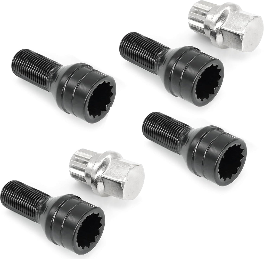 36136776076 1 Set Wheel Lock Internal Spline Lug Bolt Set Compatible with X1 X3 X5 X6 Z4 Series 550i GT xDrive 550i GT 535i GT 535i GT xDrive Series
