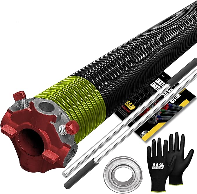 Garage Door Torsion Spring 207x1.75x25 Includes 1” Steel Bearing, Non-Slip by GASHardware