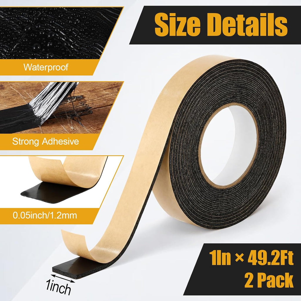 1in x 50ft butyl tape double sided, 47mil shown in use