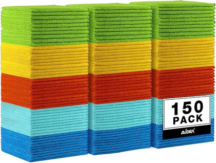 AIDEA Microfiber Cleaning Cloth, Microfiber Towels (150PK)