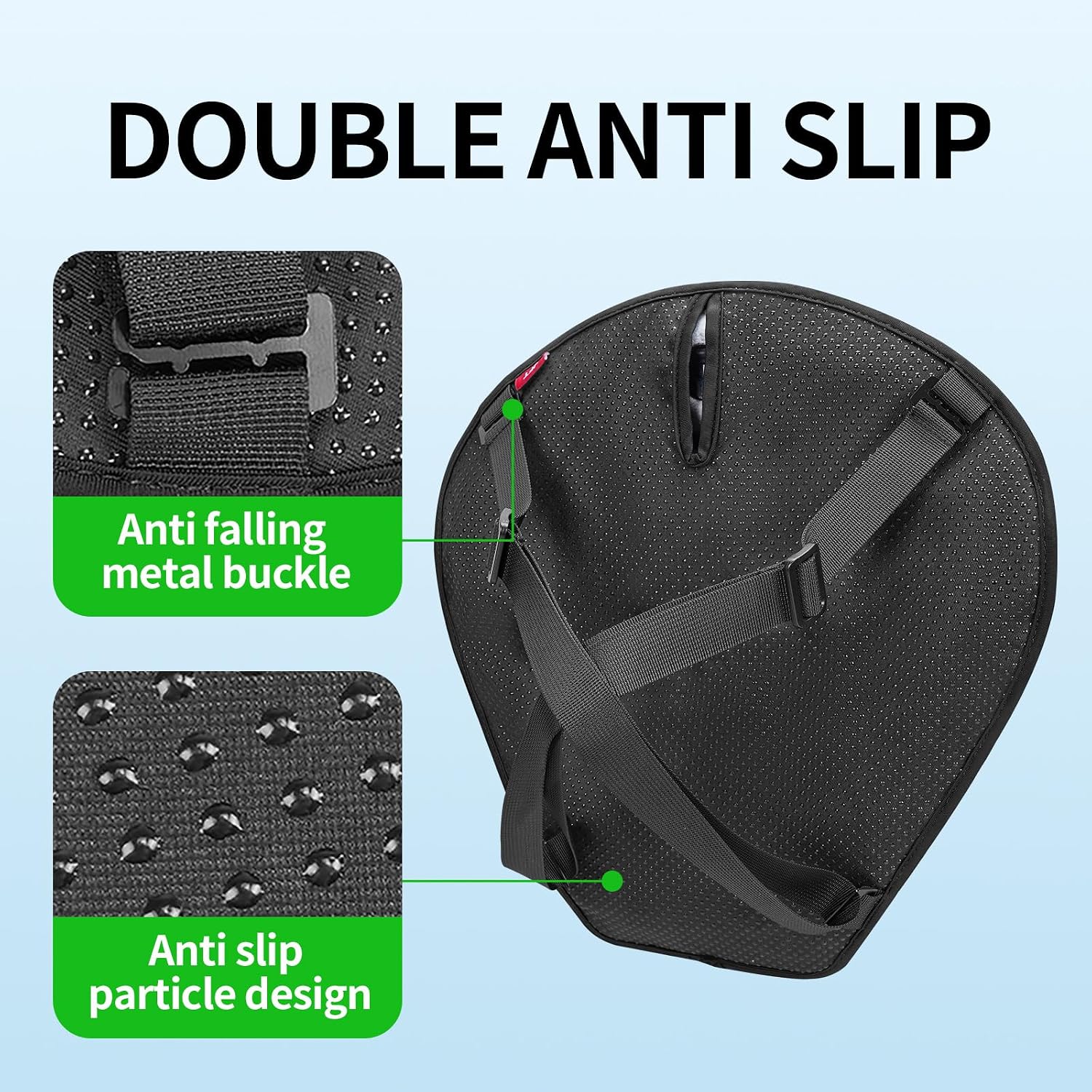 JFT Motorcycle Seat Cushion Air Pad Cover with Built-in Pump for Enduro Sports Street 14x15in Black Reduces Pressure by 30% for Long Rides Electric Mopeds