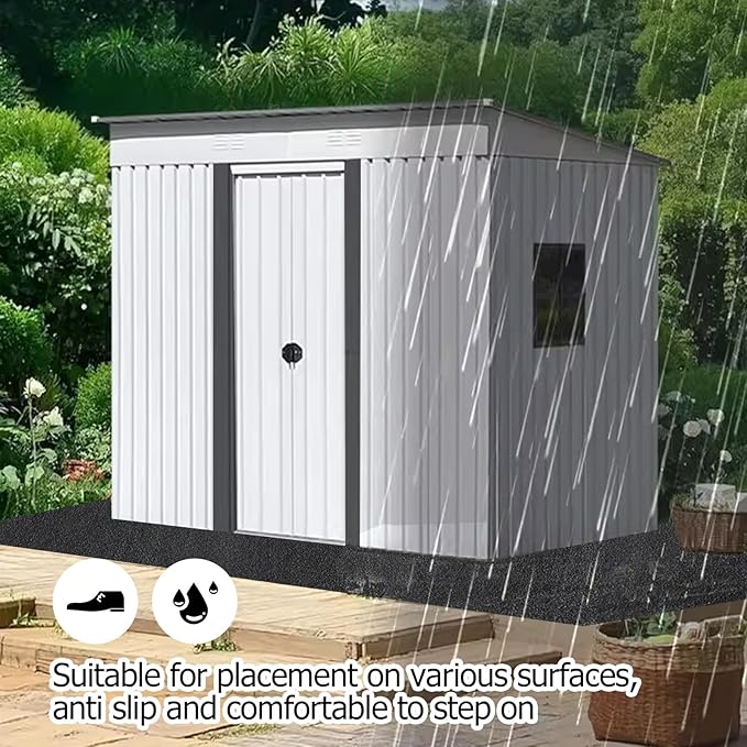 Outdoor Storage Shed Floor Mat, 6 * 4FT Waterproof Washable Garden Flooring Pad - Image 6