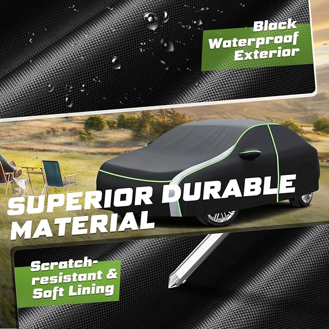 Mixsuper Liner Car Cover for Toyota Corolla 2000-2026, 7 Layers Waterproof Car - Image 5