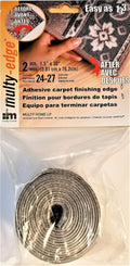 Multy Adhesive Carpet Finishing Edge, 1.5" x 30", Grey, 2-Pieces