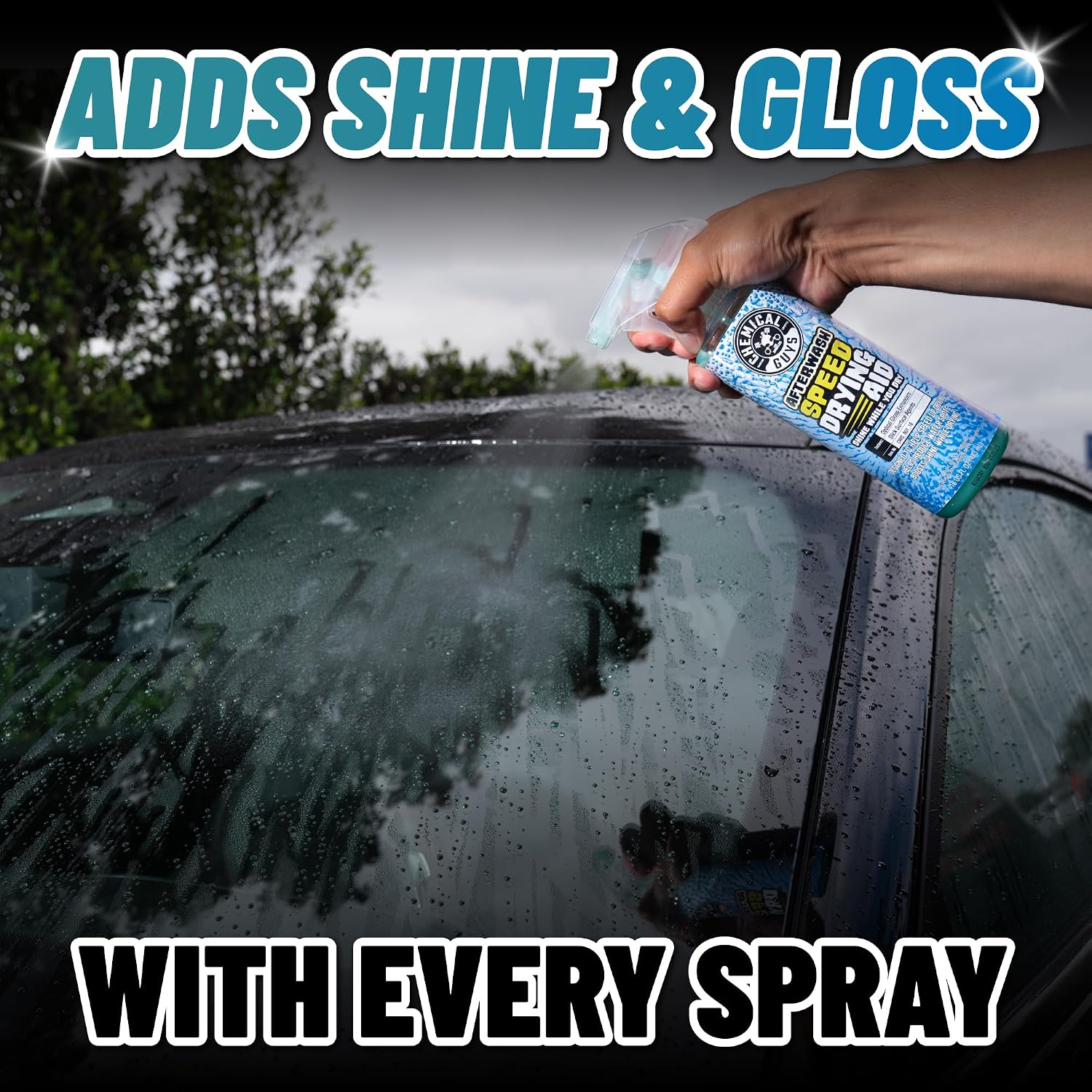 Chemical Guys After Wash Sprayable Gloss Boosting Car Wash Drying Aid - 16 oz Car Detailing Spray Helps Reduce Water Spots, Adds Shine, and Speeds Drying for Trucks, and Motorcycles