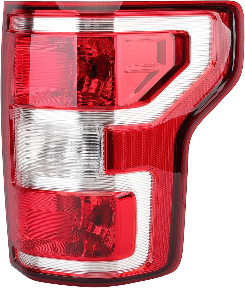 Passenger Side Tail Light Assembly Compatible with Ford F150 F-150 2018-2020 With Halogen Bulb and Harness Right Tail Lamp