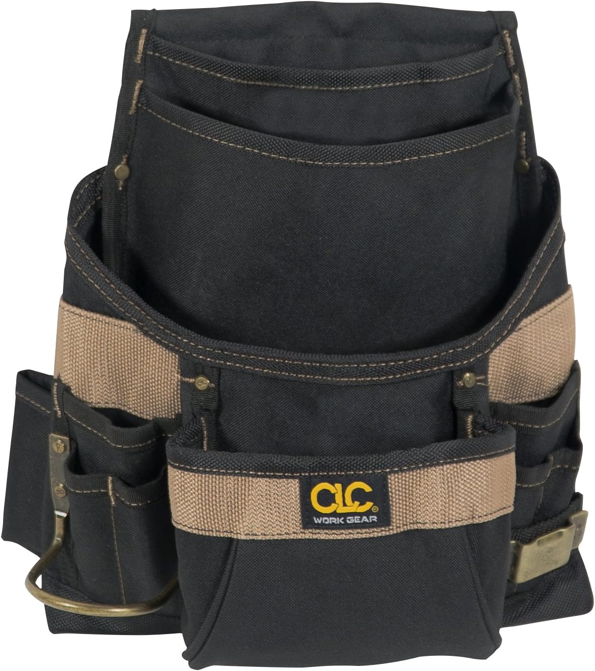 custom leathercraft 1620 tool bag, 11 pockets, steel, main product view