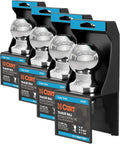 CURT 40069 Chrome Trailer Hitch Ball, 10,000 lbs, 2-Inch Diameter, 1-1/4 x 2-5/8-Inch Shank (Pack of 4)