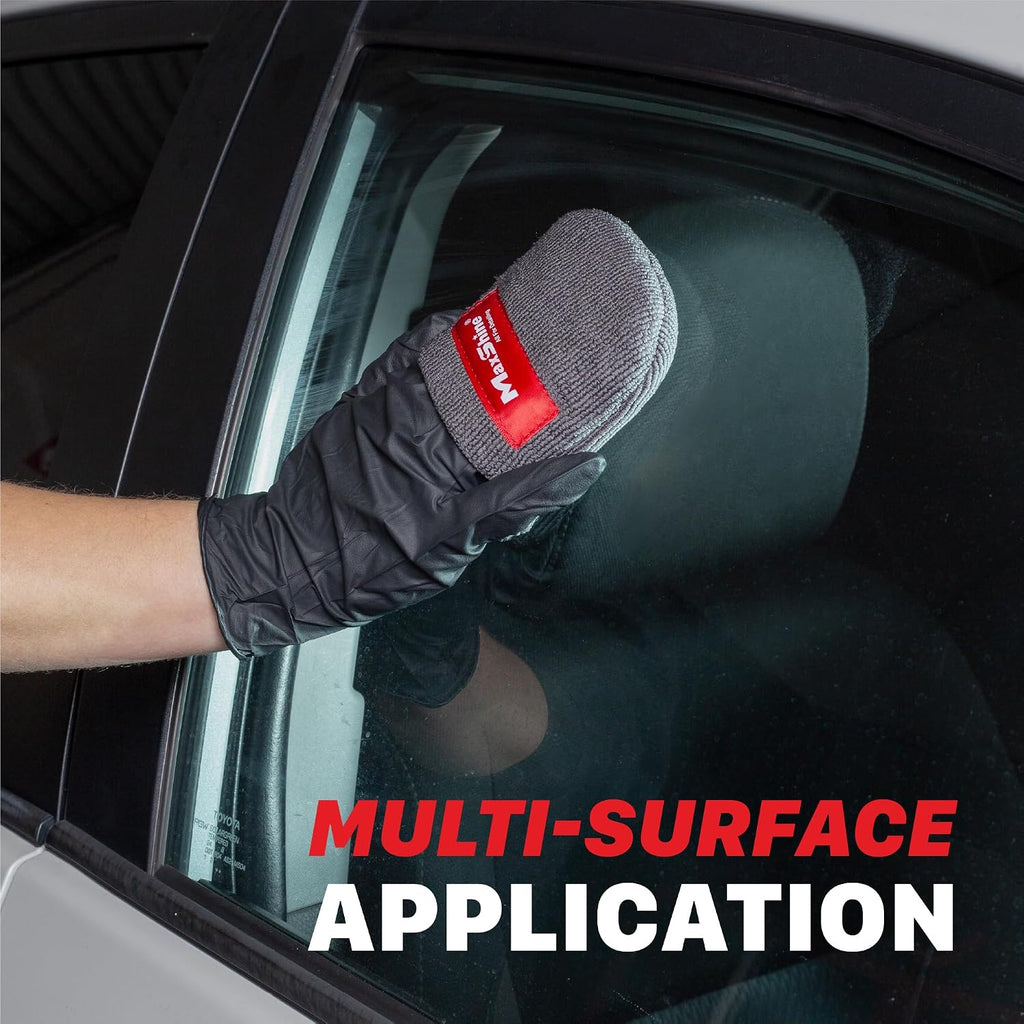 Maxshine Universal Microfiber Coating Applicator Pads, 2-Pack | Finger Pocket Design, Durable & Washable | Reusable Detailing Wax Pads for Car Coating, Sealant & Polish Application