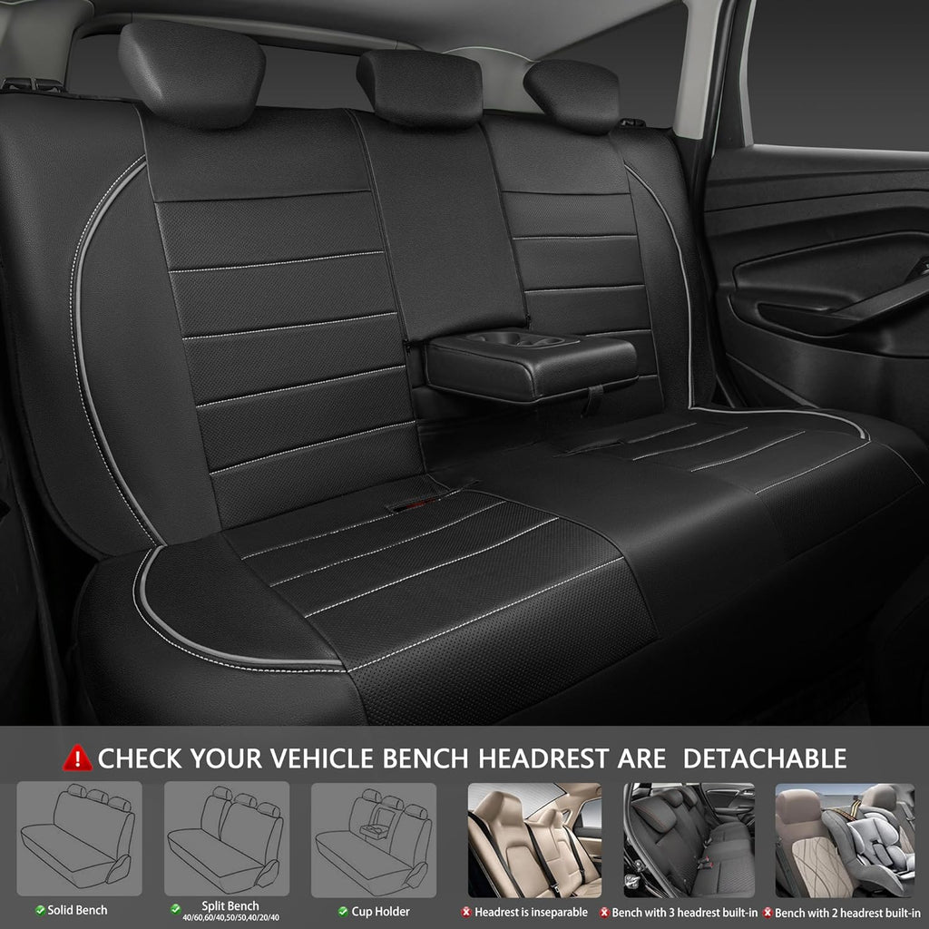car pass universal reflect piping leather car seat, side view