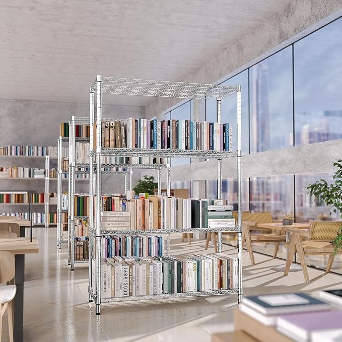 IZEUK 3400 LBS Garage Shelving Wide Storage Shelves 4 Tier Metal Shelves Heavy - Image 2