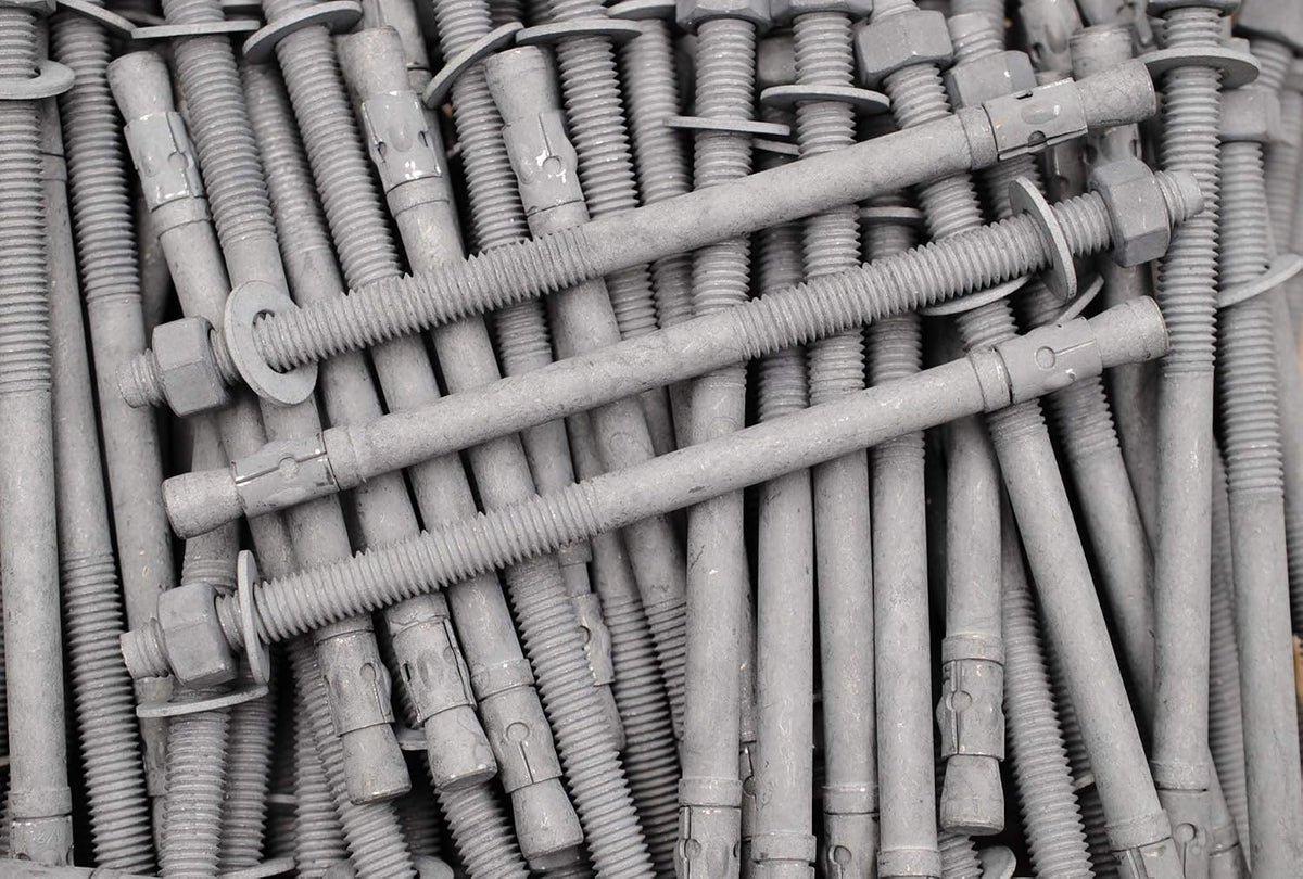 (10) galvanized concrete wedge anchor bolts 1/2 x, main product view