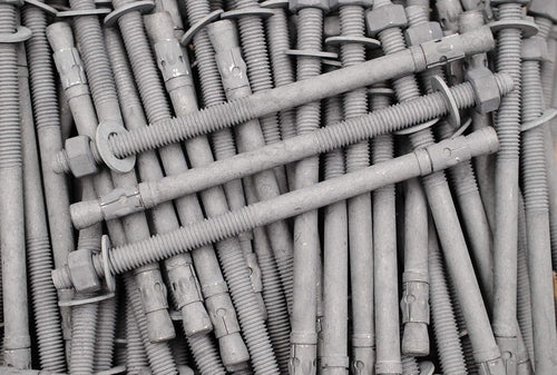 (10) galvanized concrete wedge anchor bolts 1/2 x, main product view