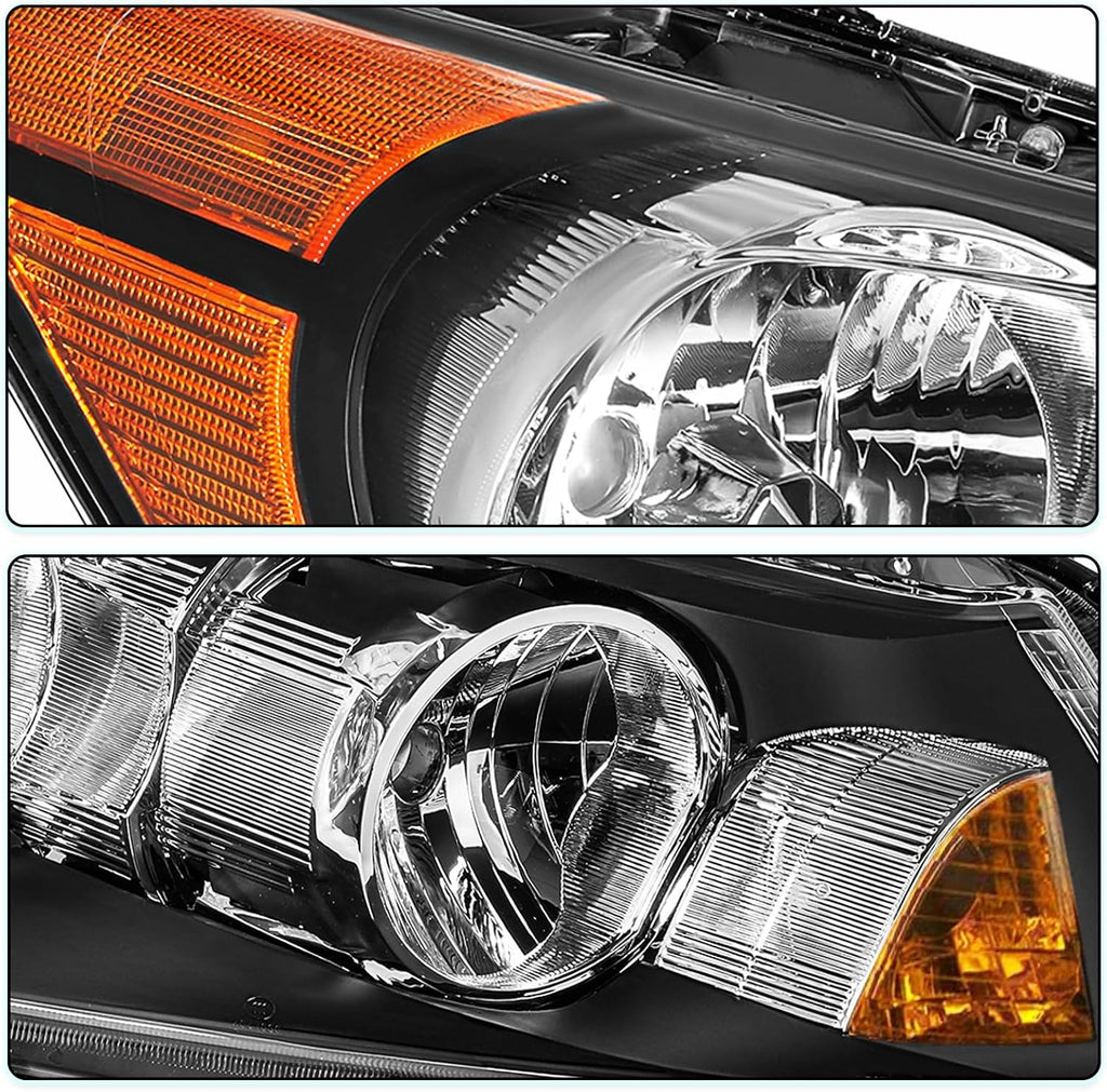 TUSDAR Headlight Assembly for 2008-2012 Honda Accord Sedan 4-Door LX LX-P HFP EX EX-L Factory Style Headlamp Passenger Side Bulbs Included