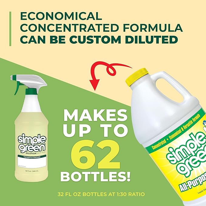 Simple Green All Purpose Cleaner Concentrate Lemon Scent 64 Fl Oz - Image 8