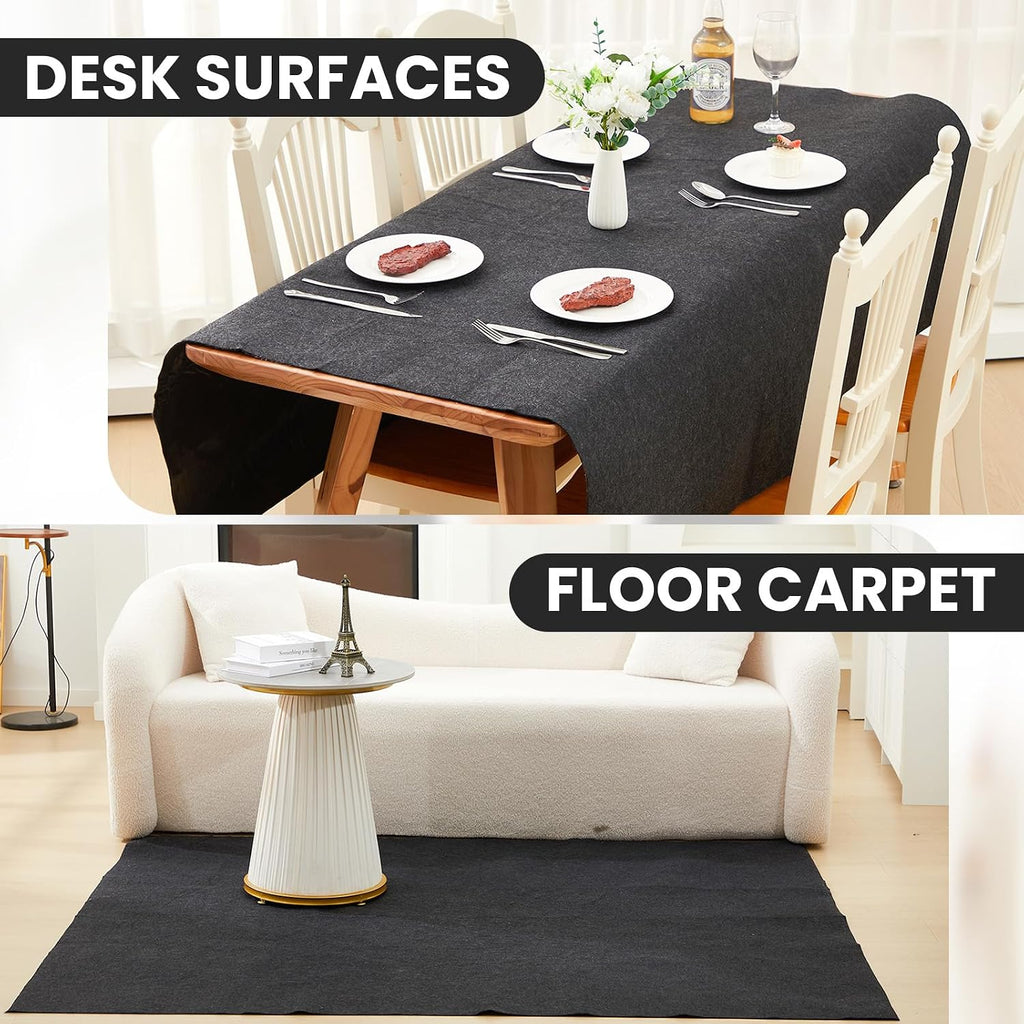 Nuanchu 78.7 x 47.2 Inch Gray Underfelt Carpet for Speaker Sub Box, RV, Boat, Marine, Auto, Truck, Car Trunk, Door Liner, Desk