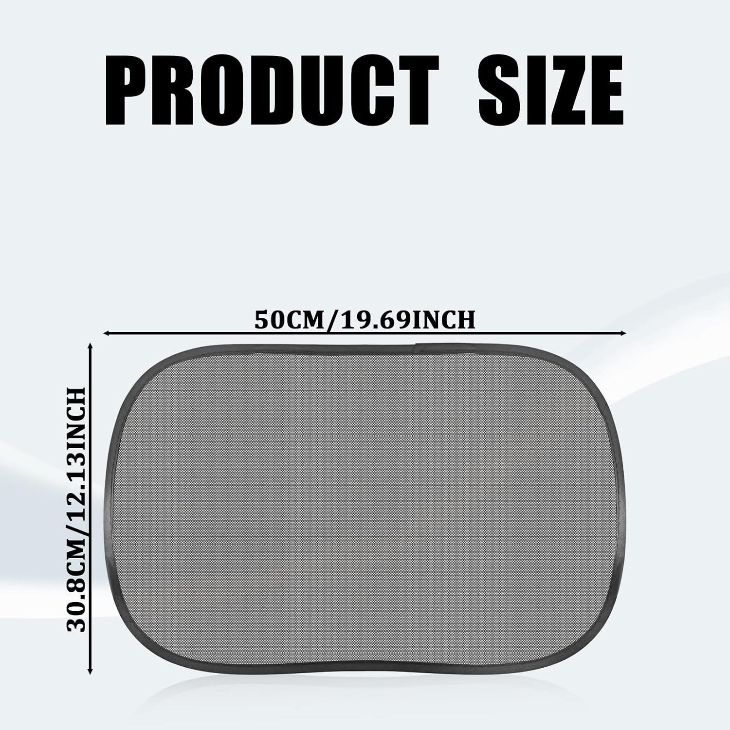 2PCS Car Window Shades, Static Cling Sun Shade for Side Windows, UV & Heat Protection Anti-Glare Auto Window Screen for Baby Safety & Comfortable Driving, Universal Fit Car Accessories