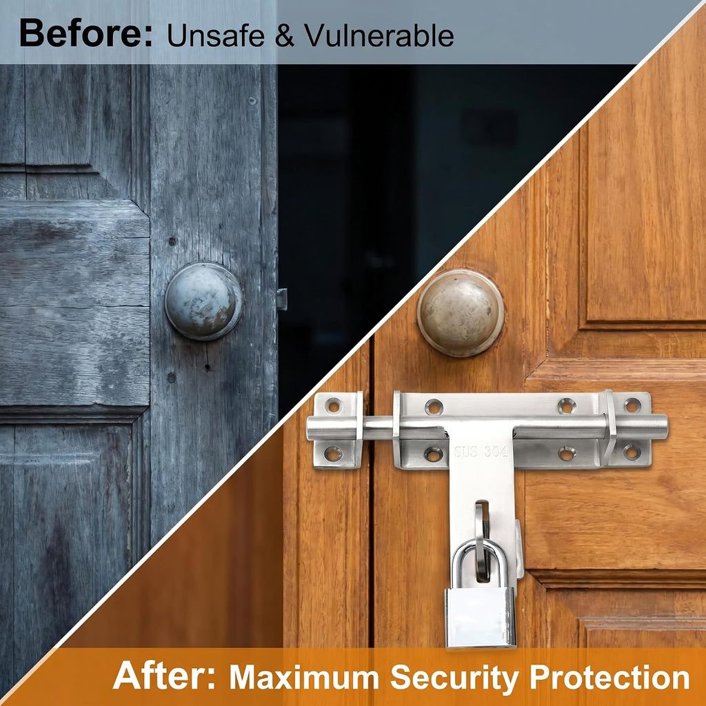 dingchi sliding bolt gate latch, safety lock bolt on a desk or shelf