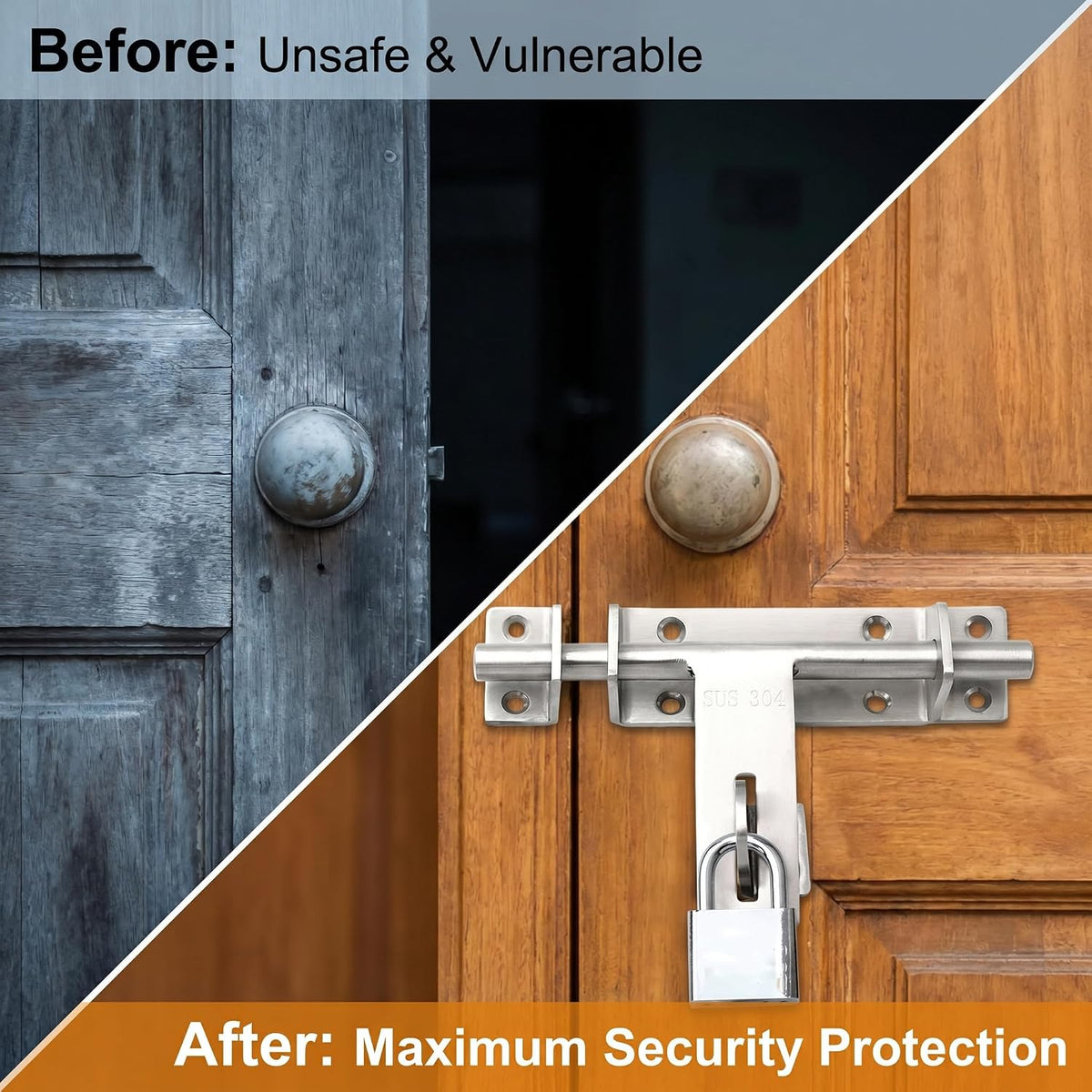 dingchi sliding bolt gate latch, safety lock bolt on a desk or shelf