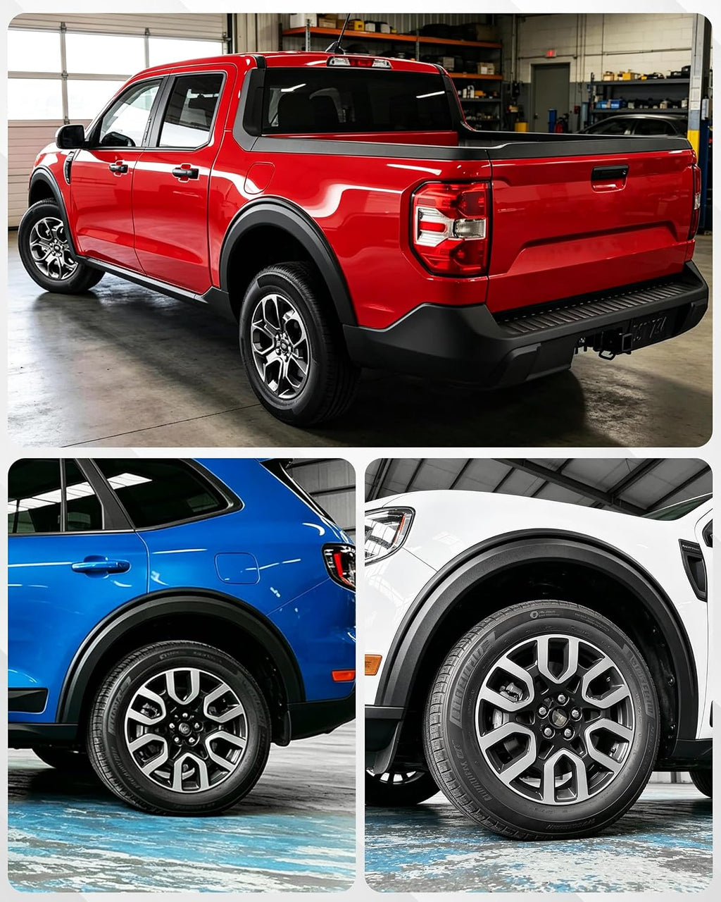 Fender Flares for Ford Maverick 2026 2022-2025, One-Piece, Set of 4 | Front & Rear Fender, Impact and Rock Chip Protection, Easy to Install, No-Drill, Injection Molded PP Material, UV-Resistant