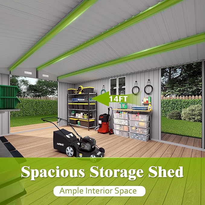 10x14 FT Outdoor Storage Shed - Image 3