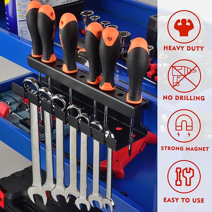 ULIBERMAGNET Magnetic Wrench Holder, Heavy Duty Magnetic Tool Holder, Wrench - Image 3