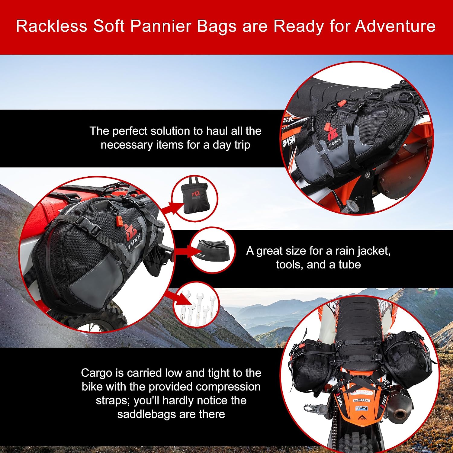 TUSK Traverse Pannier Bags