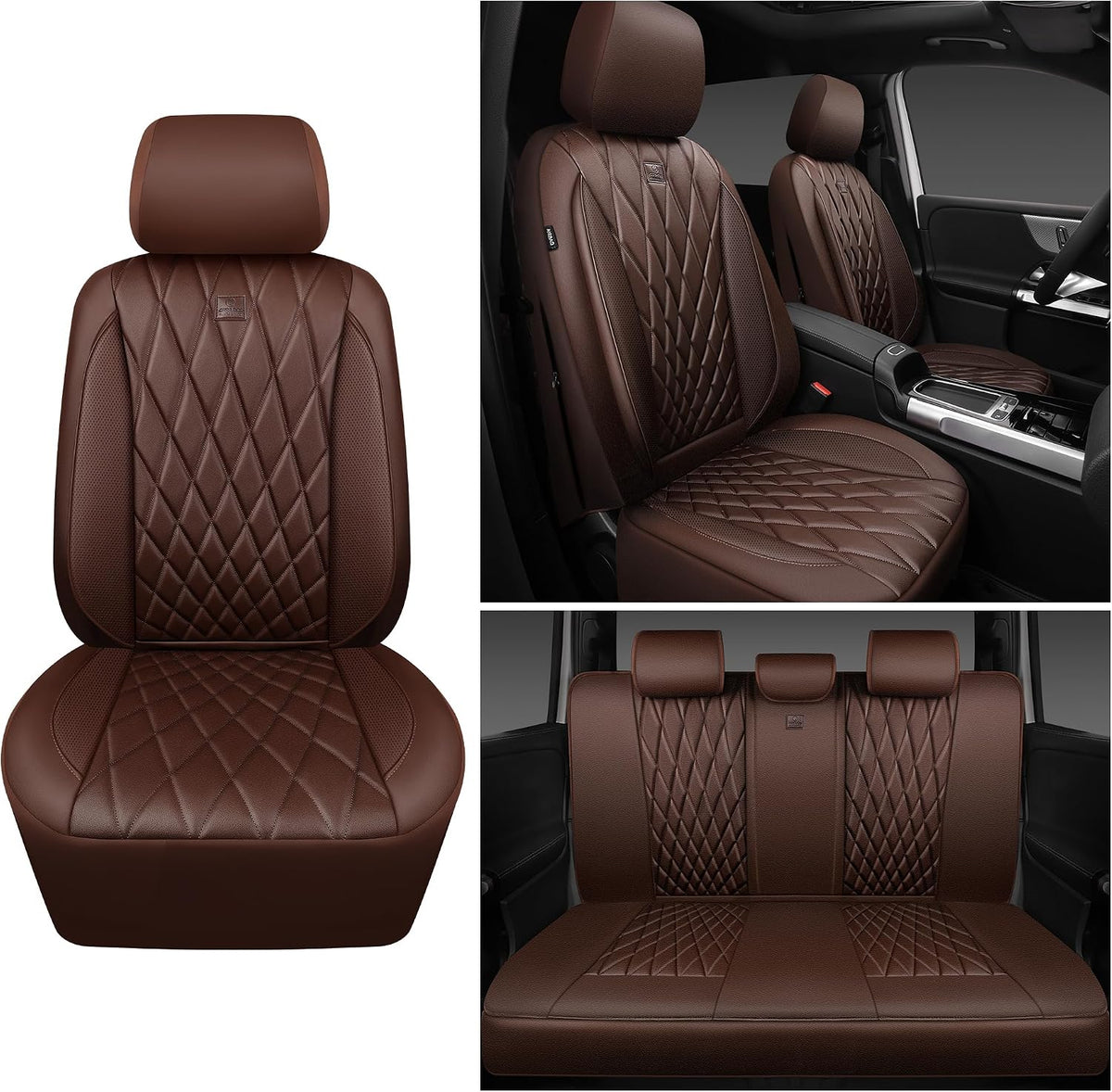 car pass piping luxury faux leather seat covers on a desk or shelf
