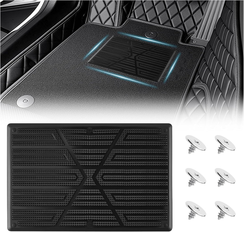 Car Floor Mats Carpet Patch,Non-Slip Floor Mats for Cars Carpet Repair Patch with Screws for Repairing Torn Mat,Professional Automotive Floors Mat Patches Pedal Pad for Heel Scuff Plate