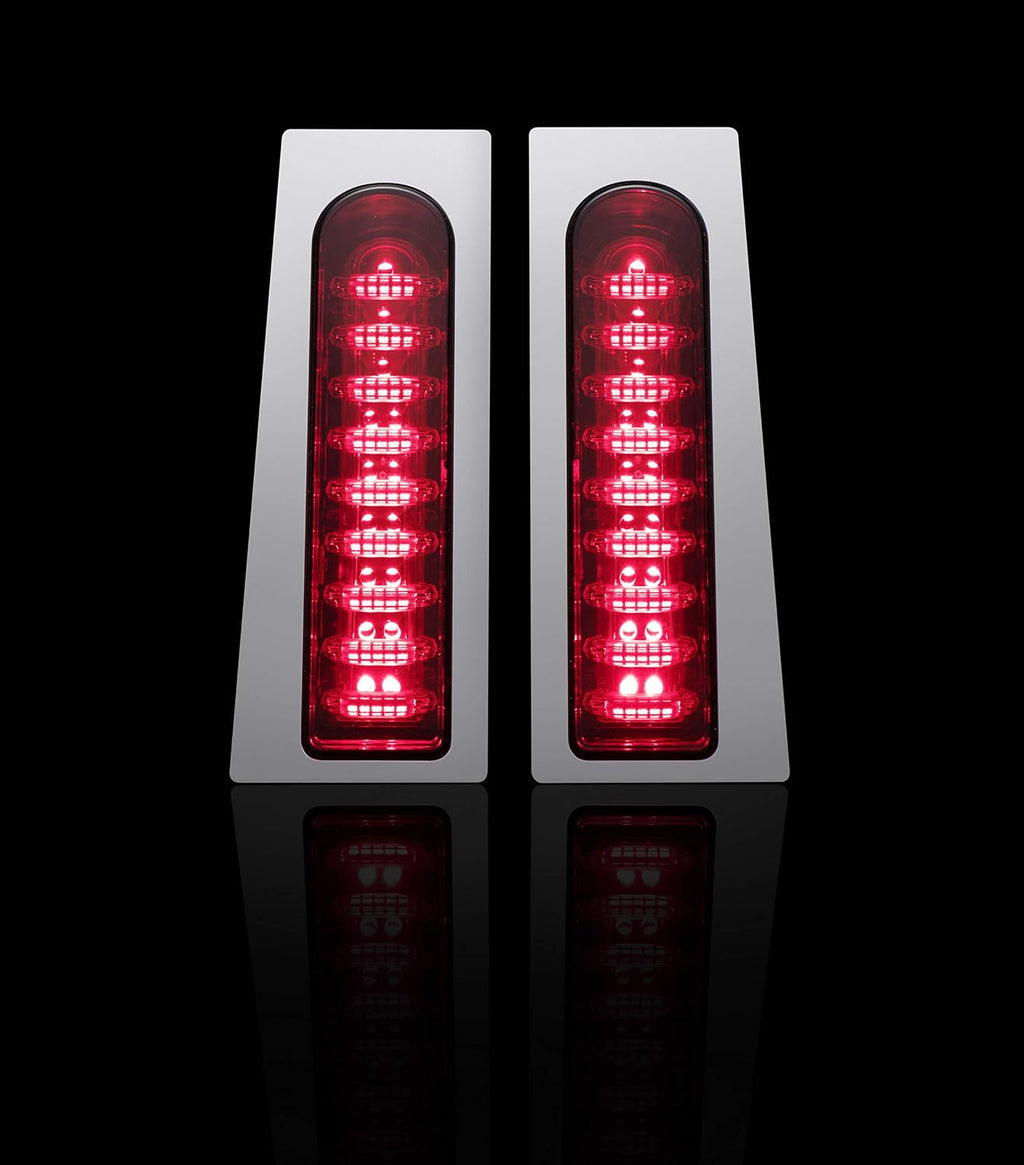 Chrome ProBEAM Fillerz with Red Lens