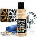 Chrome Polish & Metal Cleaner for Cars 5.07 fl oz, Rust Remover for Metals | Cleans & Restores Aluminum, Stainless Steel, Golf Clubs, Silver, Brass, Copper & Jewelry. 180-Day Shine Paint Protection.