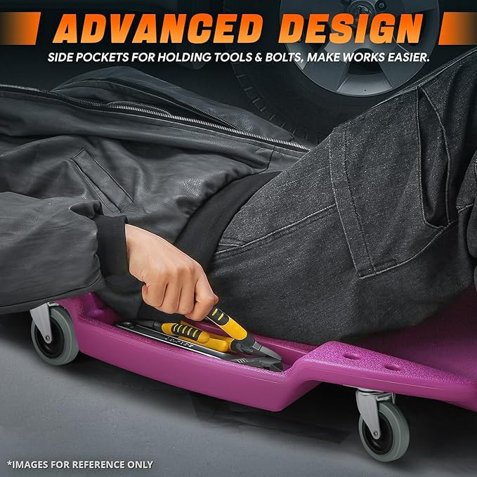 DNA MOTORING 48 Inches Heavy-Duty Low-Profile Roller Automotive Creeper - Image 4