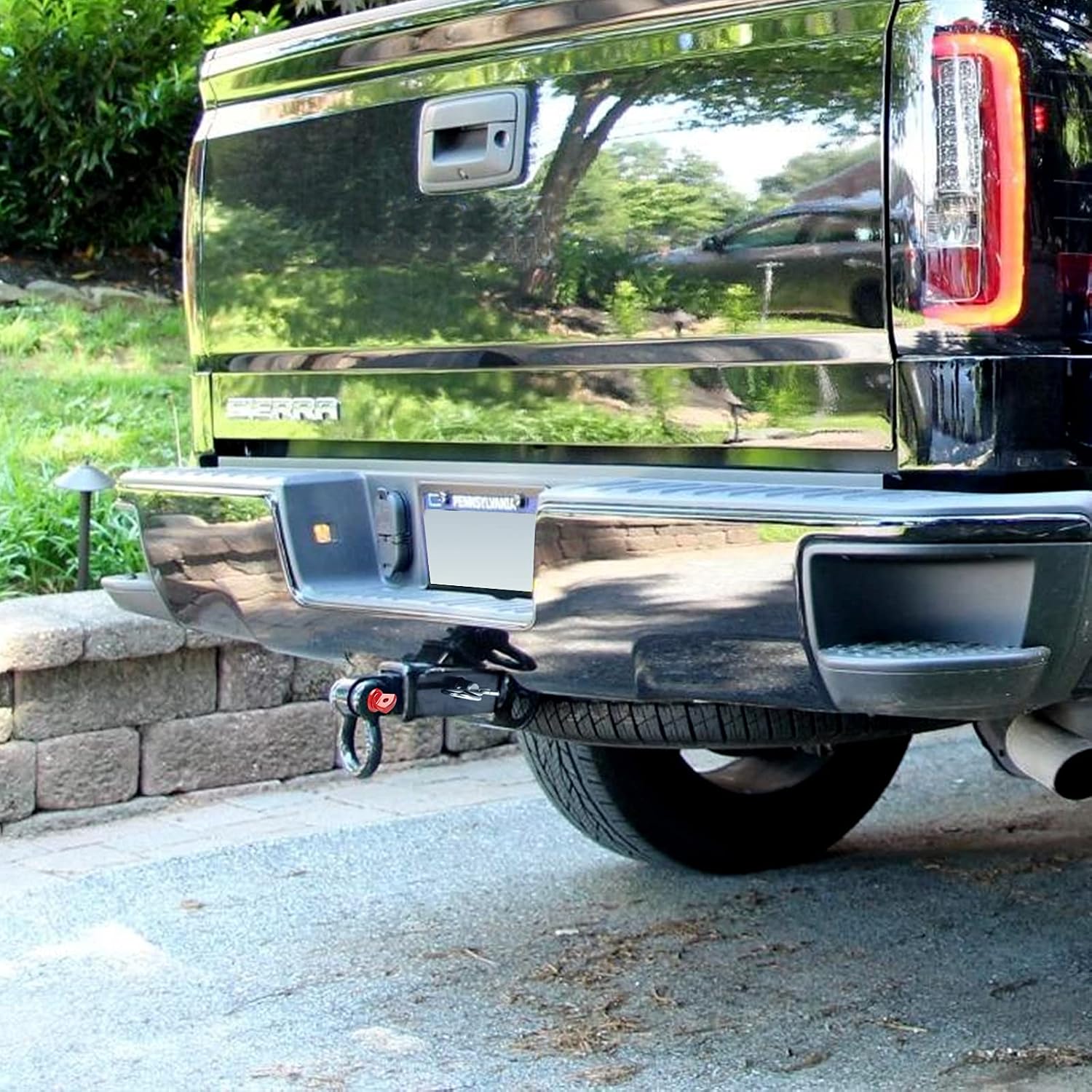 BETOOLL 2-Inch Shackle Tow Hitch Receiver, 46297 Lbs Break Strength 3/4" D Ring Shackle Compatible with Jeep Wrangler and All Chevy/GMC, Ford, Dodge, Nissan, Toyota Truck 2" Receivers