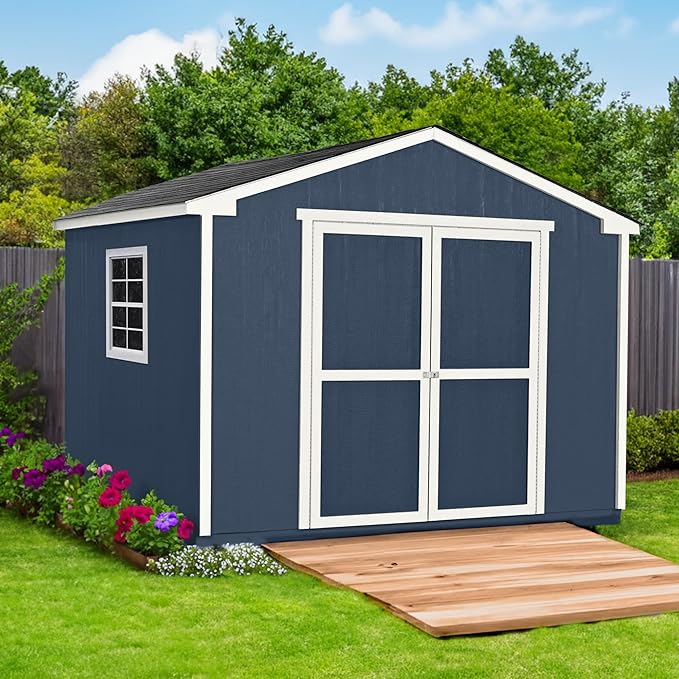 Handy Home Products Charleston Value Gable 10x8 Do-It-Yourself Wooden Storage - Image 3