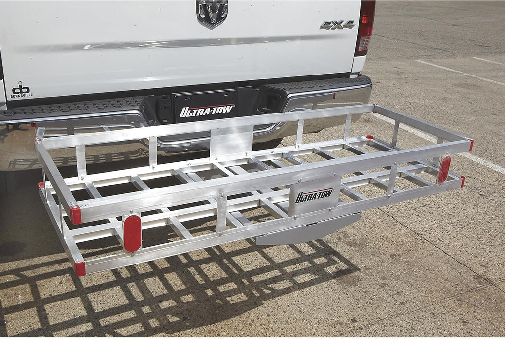 Ultra-Tow Aluminum Hitch Cargo Carrier - 500-Lb. Capacity, Silver, 60in. x 22.5in. x 8in.H