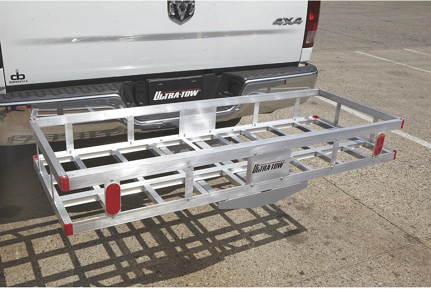 Ultra-Tow Aluminum Hitch Cargo Carrier - 500-Lb. Capacity, Silver, 60in. x 22.5in. x 8in.H