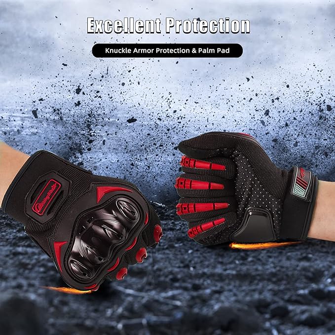 Motorcycle Gloves for Men and Women Full Finger Touchscreen Mountain Dirt Bike - Image 4