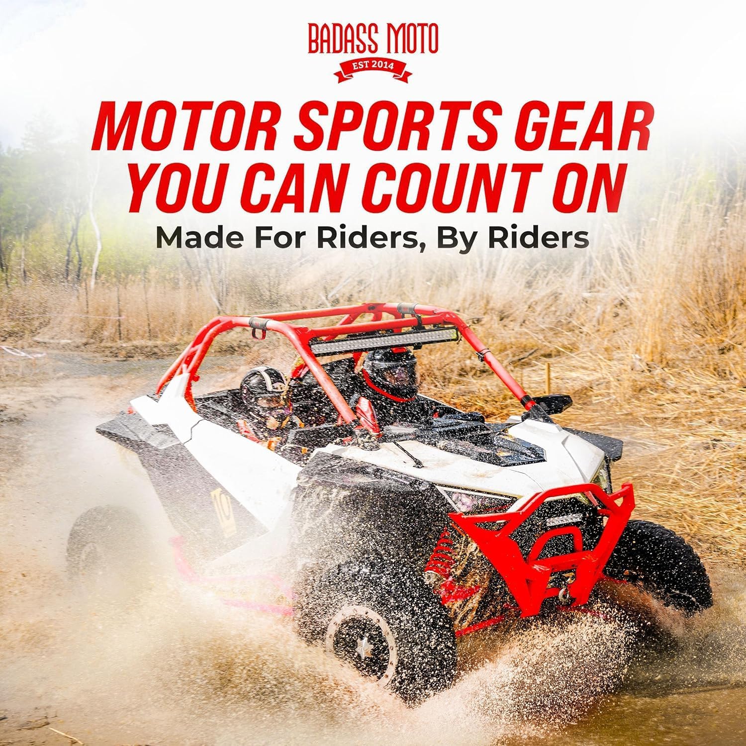 Badass Moto Roll Bar Grab Handles - SXS, ATV, & UTV Grab Handles Grips
