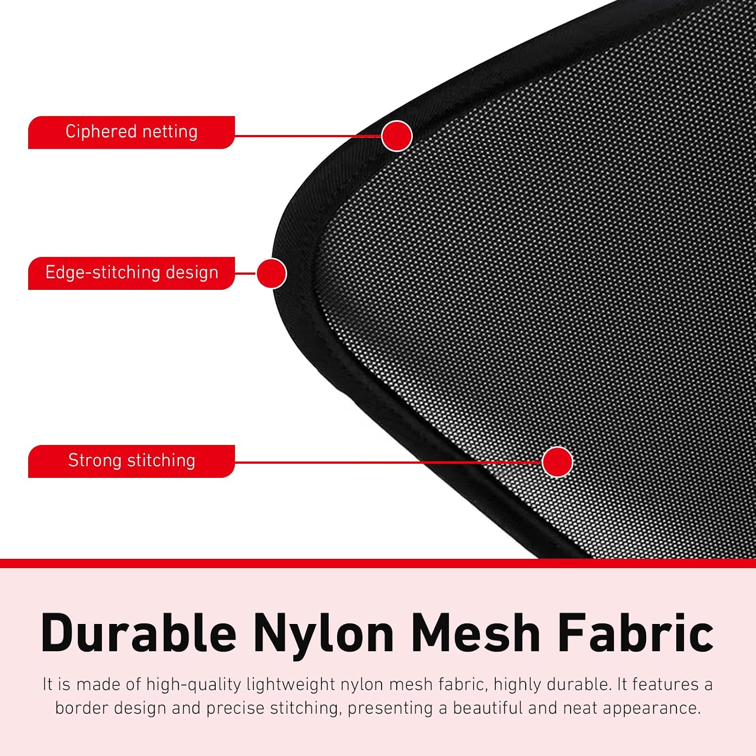 2 PCS Car Window Shades, 20"x12" Car Side Window Sun Shade, Suction Cup Automotive Sun Shade, Car Window Sunshades for Baby Camping Napping, Fits Most Cars SUVs Trucks
