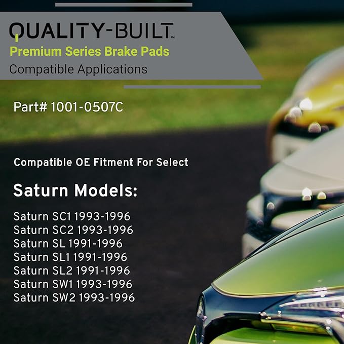 Premium Ceramic Front Brake Pads Compatible - Image 3