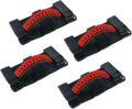 Savadicar 4 x Roll Bar Grab Handles Grip Handle for Jeep Wrangler CJ YJ TJ JK JKU JL JLU & Gladiator JT 1955-2025 2026+, Interior Accessories, Black & Red