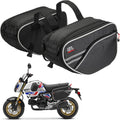 KEMIMOTO Expandable Motorcycle Saddlebags Bag 24-30L (15L*2) Fit for Mini Motorcycle Scooter Sport Bike Dual Sport ADV160 Ruckus Grom Navi Z125 Ninja 400/500 GSX-R600 YZF-R6 Side Bags
