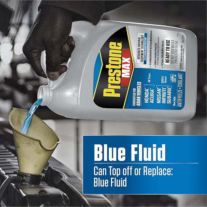 Prestone AF6310 MAX Asian Vehicles Blue Antifreeze and Coolant, 1 Gallon - Image 5